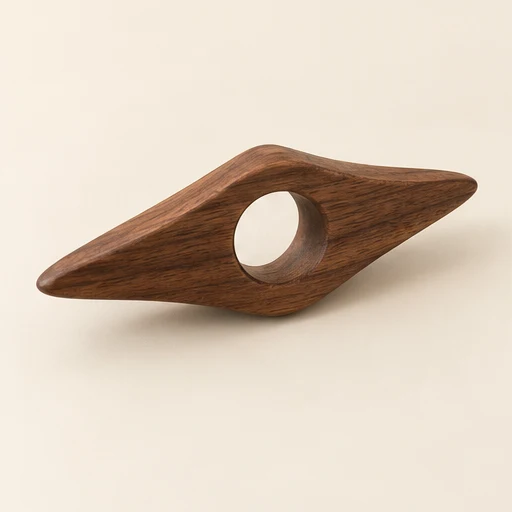Wood thumb page holder