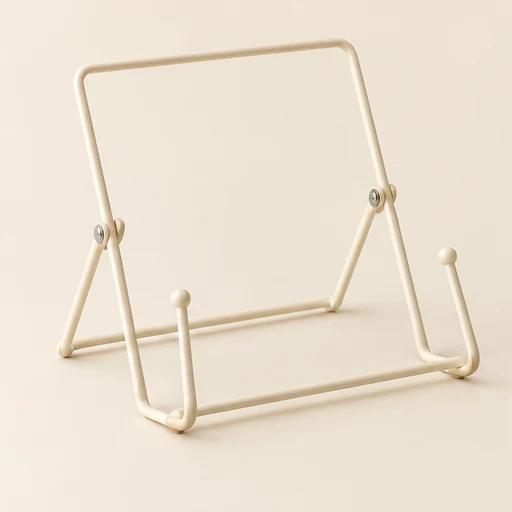 Folding wire book stand